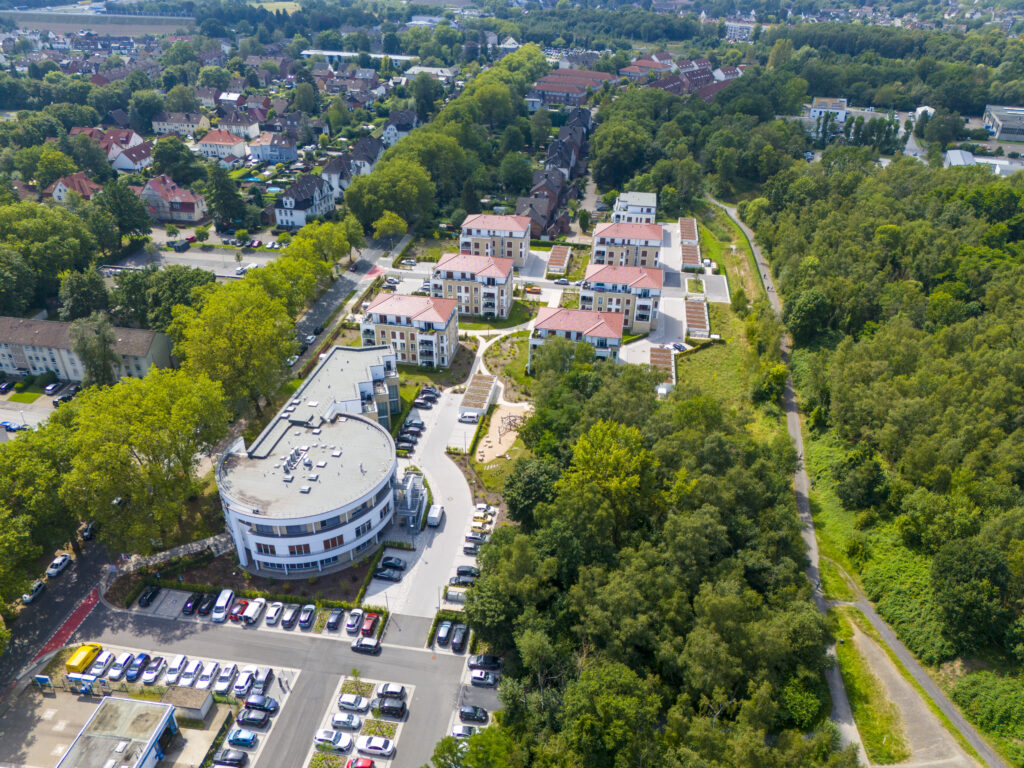 Luftaufnahme der Wohnanlage Preußenstraße in Lünen